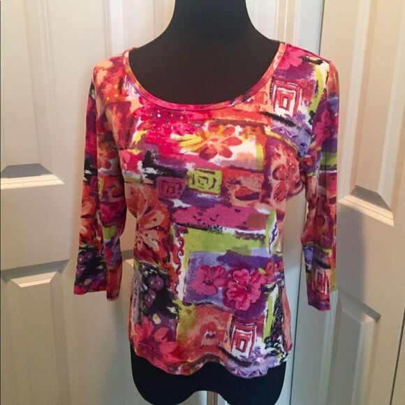 Cute colorful shirt by Choices size large - Picture 1 of 2